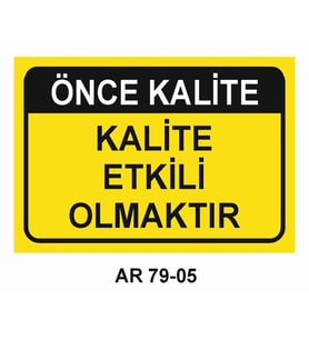 İŞ GÜVENLİĞİ UYARI LEVHASI 1 ADET PVC 21 X 29CM