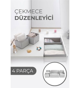 Çekmece Düzenleme Kutu Seti Organizer 4lü Set