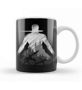 Monochrome Hunter Zoro Kupa Bardak Porselen