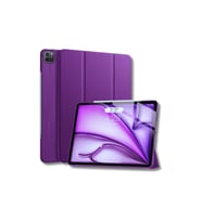 iPad Air 13 inç M2 Çipli 2024 Uyumlu Akıllı Smart Cover Tablet Kılıfı A2898/A2899/A2900 (Mor)