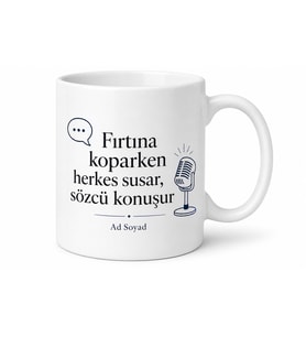 Kriz İletişimi Sözcüsü Zor Zamanların Soğukkanlı Lideri Kahve Kupası Hediye
