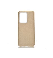 Samsung Galaxy S20 Ultra Uyumlu Kılıf Zore Shining Silikon (Gold)