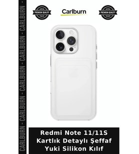 Redmi Note 11/11S Kartlık Detaylı Şeffaf Yuki Silikon Kılıf Akıllı Telefon Cihaz Kapağı Mobil Kapak