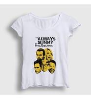Presmono Kadın Beyaz Cover It's Always Sunny In Philadelphia T-Shirt 489697tt