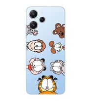 Xiaomi Redmi 12 Uyumlu Uyumlu Garfield Tasarımlı Şeffaf Telefon Kılıfı