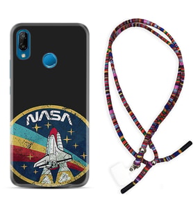 Huawei P20 Lite Mate 10 20 Lite Pro P40 Lite KılıfBoyun Asklı Rasta Silikon Nasa 1326