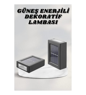 Mey İthalat® Bahçe Aydınlatması Solar Güneş Enerjili Dekoratik Led Işıklı Lamba