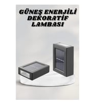 Mey İthalat® Bahçe Aydınlatması Solar Güneş Enerjili Dekoratik Led Işıklı Lamba