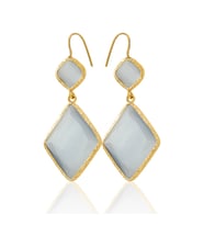 Kadir Jewellery 22 Ayar Altın Kaplama Kadın Sallantılı Küpe -El İşçiliği Ve Hipoalerjenik Küpe