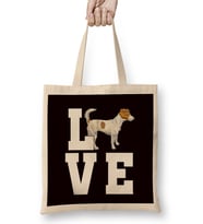 Love Jack Russel Terrier Owner Dogs Dog Puppy Bez Çanta Uzun Saplı