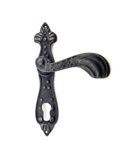 Antika Tarz Dekoratif Pirinç Mevlana Oda Kapı Kolu - 228x48 mm, Oksit