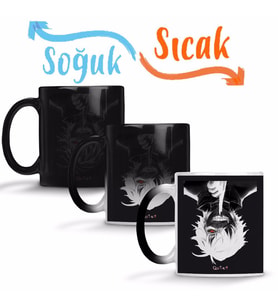 Kaneki Tokyo Ghoul 2 Sihirli Kupa Bardak Porselen