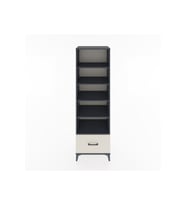 Hyperion Dolap 5 Raflı Tek Çekmeceli 60x44x195 Antrasit-Aytaşı