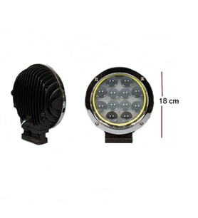 Space Offroad Sis Lambası 12 Ledli 60W-12-24V Nikel-Angel Takım / LASS253-NA