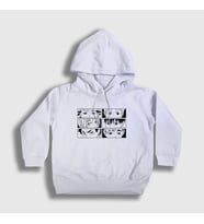Presmono Unisex Çocuk Beyaz Setters Voleybol Anime Haikyu Kapüşonlu Sweatshirt 237768tt