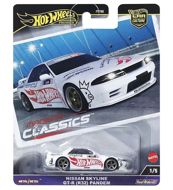 Hot Wheels Premium Nissan Skyline GT-R (R32) Pandem (1/64) Modern