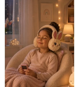 Peluş Bluetooth Kulaküstü Kulaklık Mikrofonlu Kablosuz Müzik Kulaklığı