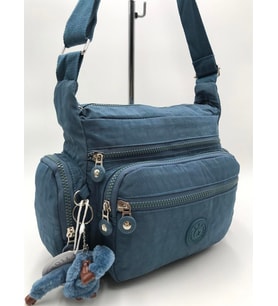 Çapraz Askılı Ultra Hafif Çok Cepli Omuz Çantası Mavi (Model: 571-6F)