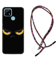 Realme C11 C21 C21Y C25Y C11 2021 Kılıf Boyun Asklı Rasta Silikon Black Eyes 1644