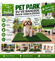 Nunbell Pet Park Yapay Çim Köpek Tuvalet Pedi Küçük Irklar İçin Balkon Ev Bahçe