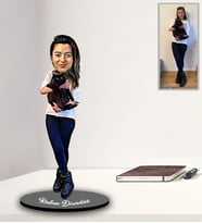 Kişiye Özel Kendin Tasarla Karikatür Ahşap Biblo Model-5