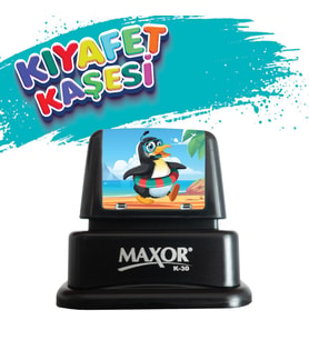 Kıyafet Kaşesi Penguen Temalı Öğrenci Kaşesi / Kıyafet Etiketi / Kumaş Kıyafet Kaşesi