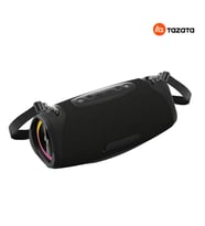 Tazata BoomBlast Pro Bluetooth Hoparlör- Siyah 80W IPX7, 12 Saat Şarj, Powerbank, İnanılmaz Ses