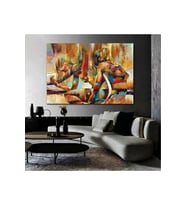 Kanvas Tablo Soyut Kadınlar Tablosu Dekoratif Kanvas Tablo 70 X 100