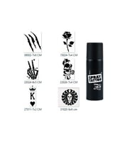 İskelet Zafer Spray Tattoo Geçici Sprey Dövme Seti