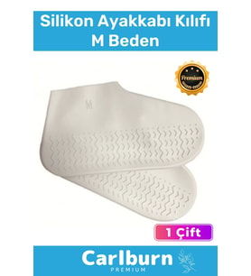 Premium Kaymaz Su Kir Geçirmez Sızdırmaz Esnek Ayakkabı Koruyucu Yağmur M Beden Silikon Kılıf