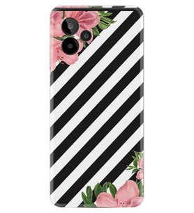 General Mobile GM 24 Pro Kılıf Resimli Desenli Baskılı Silikon Strip Flowers 2 1409