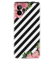 General Mobile GM 24 Pro Kılıf Resimli Desenli Baskılı Silikon Strip Flowers 2 1409