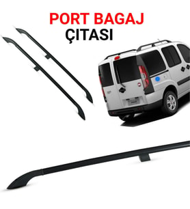 DOBLO SİYAH PORTBAGAJ SİYAH TAVAN ÇİTASI 2001 2002 2003 2004 2005 2006 2007 2008 2009