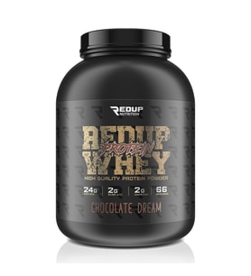 REDUP Nutrition Protein Whey Chocolate Dream 2000 Gr – 24G Protein, 2G BCAA 4:1:1, 2G Creatine, 66 Servis