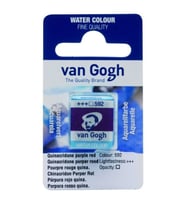Talens Van Gogh 1/2 Tablet Sulu Boya 592 Quinacridone Purple Red 