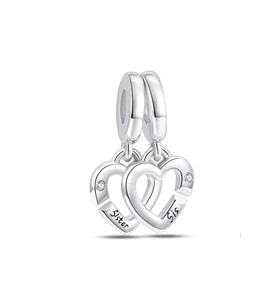 Fubena Kız Kardeş Sallantılı Çift Charm