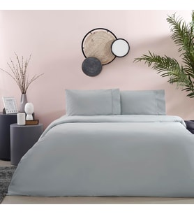 Ranforce Basic Standart Pamuk Nevresim Takımı, Antrasit, Queen Size