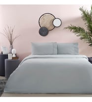 Ranforce Basic Standart Pamuk Nevresim Takımı, Antrasit, Queen Size