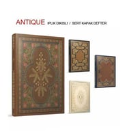 GIPTA ANTIQUE SERT KAPAK 17X24 112 YP. ÇİZGİSİZ DEFTER ÖZEL 5895