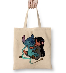 Expecto Ohana Patronus Stitch Aşk Bez Çanta Uzun Saplı