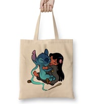 Expecto Ohana Patronus Stitch Aşk Bez Çanta Uzun Saplı
