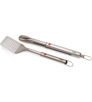 Joseph Joseph Grillout 2 Parçalı Paslanmaz Çelik Barbekü Gereçler Seti, Turner Ve Maşa, Geri Çekileb
