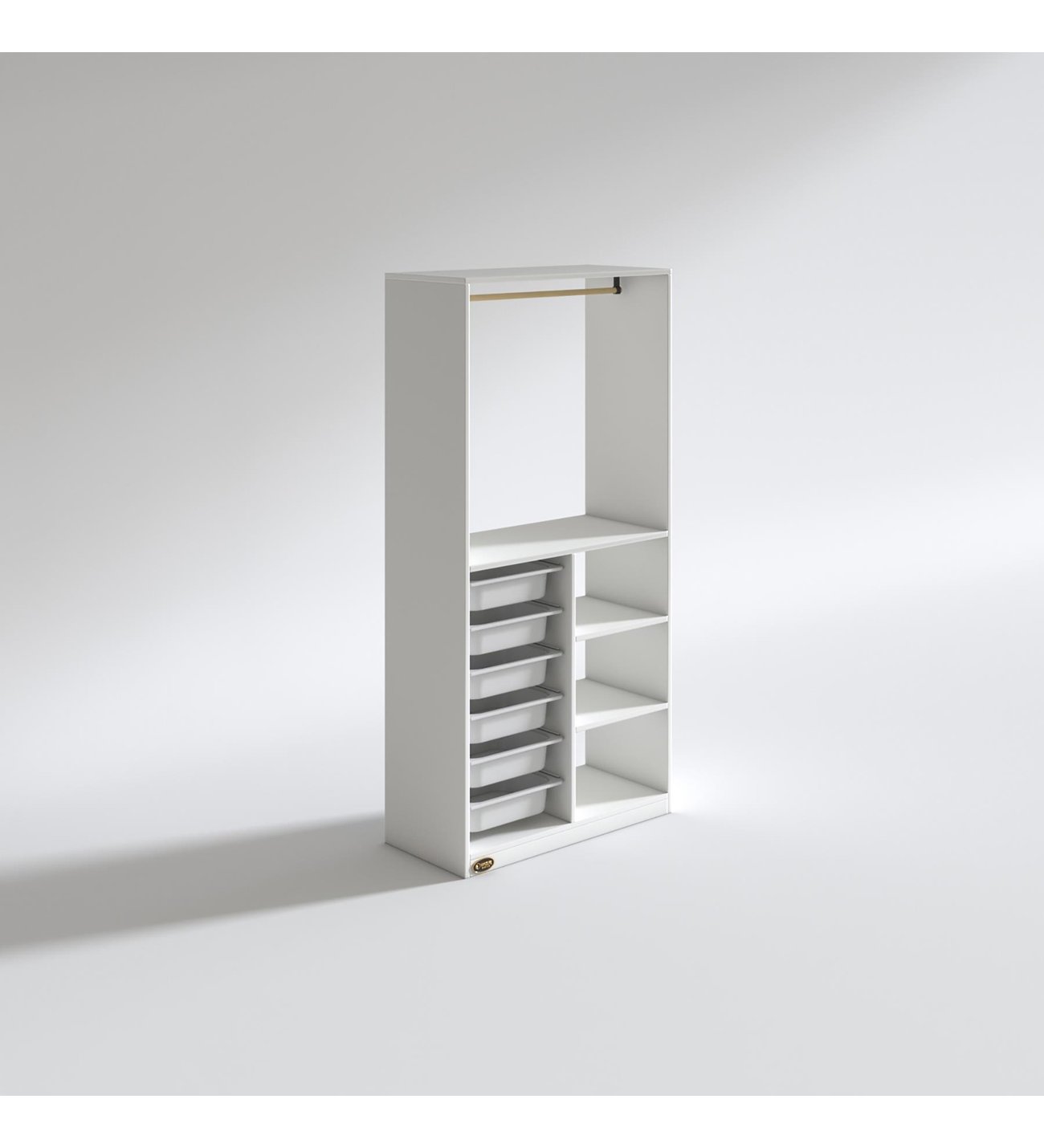 Kenzlife giysi dolabı yalın byz 180*090*30 kapaksız arkalıksız 6