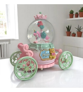 Unicorn Mega Boy Kar Küresi Otomatik Kar Püskürtmeli Işıklı Müzikli