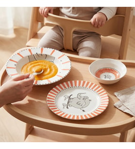 GÜRAL PORSELEN Eda 3 Parça Bone Porselen Mama Takımı 3622