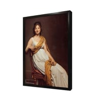 Oturan Kadın Jacques Louis David Çerçeveli Mdf Tablo
