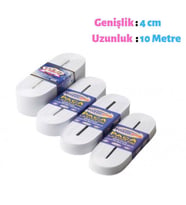 Beyaz 4 cm Yassı Bel Paça Don Lastiği Yassı Maske Lastiği