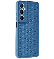 Newface Realme C65 Kılıf Petek Silikon Kapak - Mavi