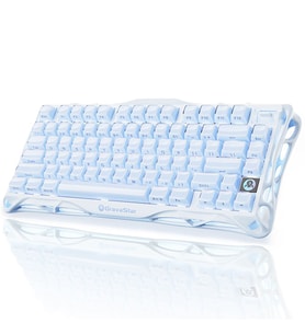 GravaStar Mercury K1 RGB Kablosuz Mekanik Gaming Klavye, İngilizce Q, Ice Blue