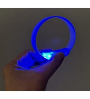 3 Modlu Pilli LED Işıklı Esnek Parti Bilekliği Mavi
